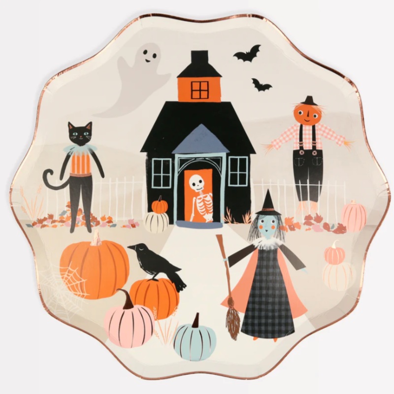 Pumpkin Patch Halloween Dinner Plates