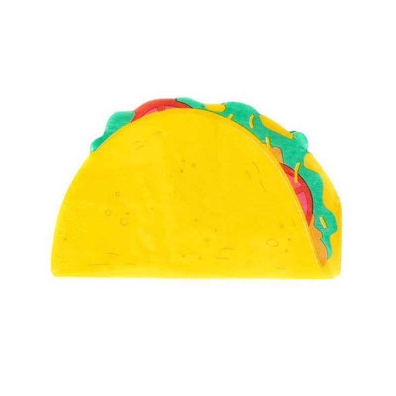Taco Shaped Napkins