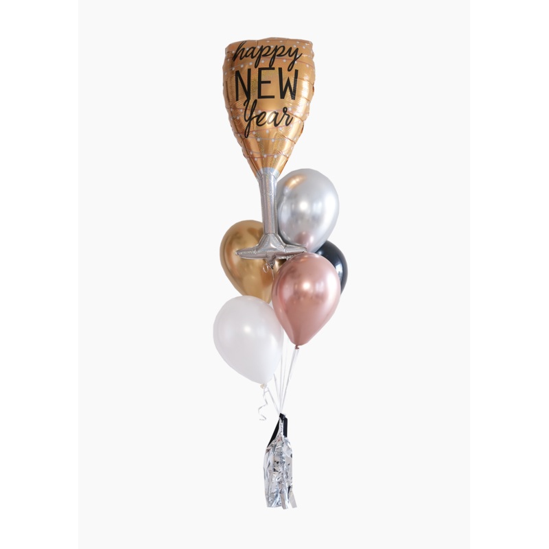 Champagne Glass NYE Balloon Bouquet | Mini