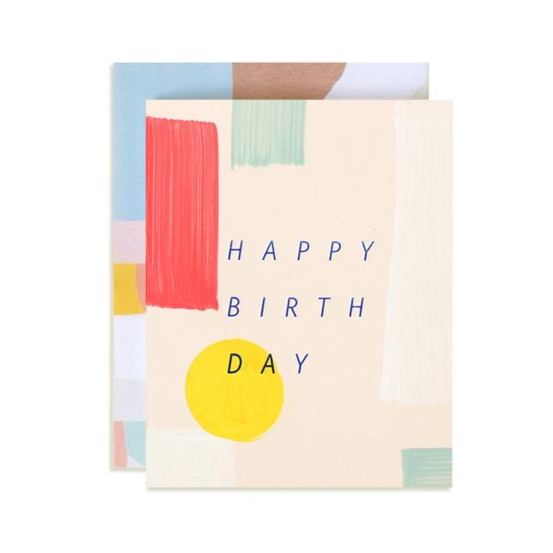 Spectrum Birthday Hand Painted Card