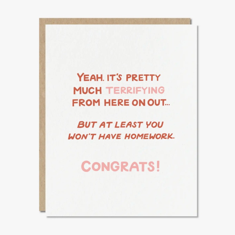 Terrifying Congrats Card