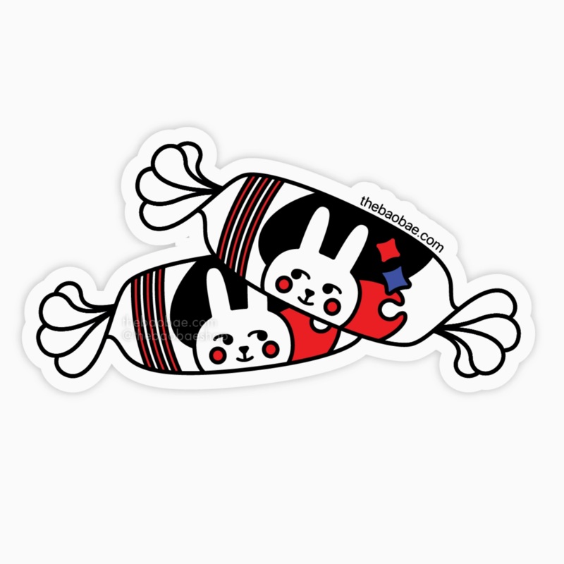 White Rabbit Sticker