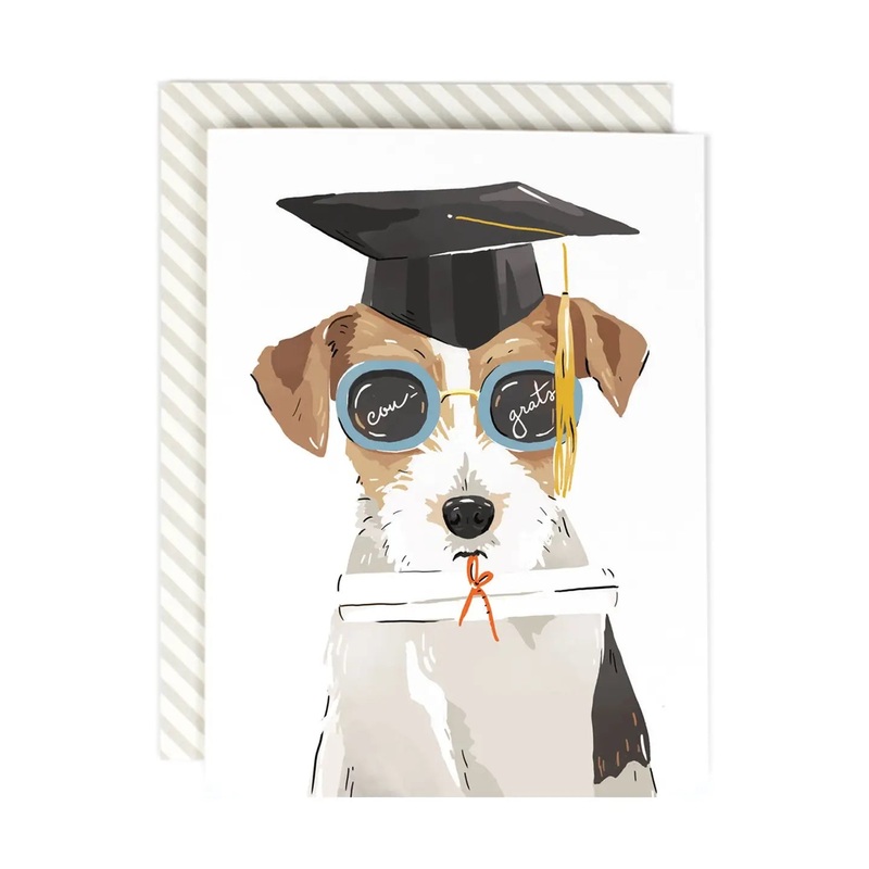 Bright Future Grad Dog Congrats Card