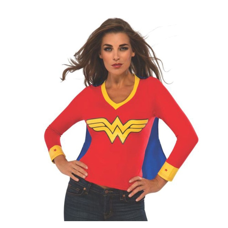 Wonder Woman Sporty Tee with Cape Adult