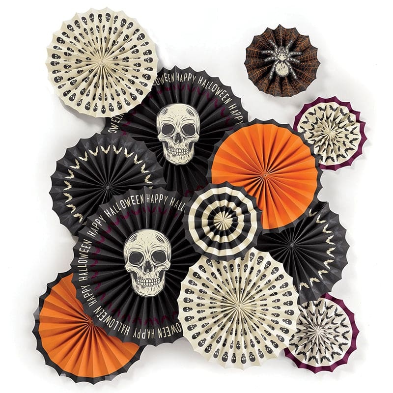 Wicked Hauntings Paper Fan Decoration Kit 12 Ct