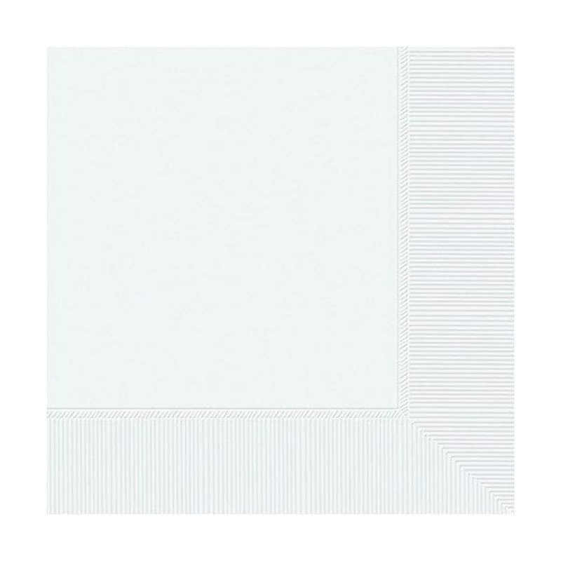 2-Ply Beverage Napkins Frosty White (40)
