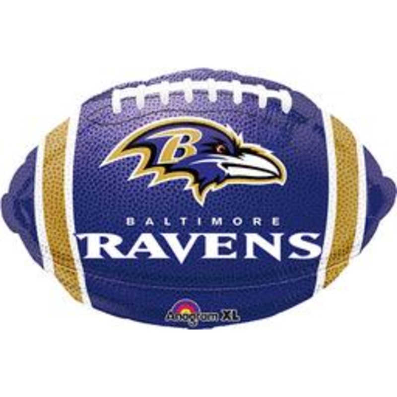 Baltimore Ravens Metallic Shaped Balloon 18in