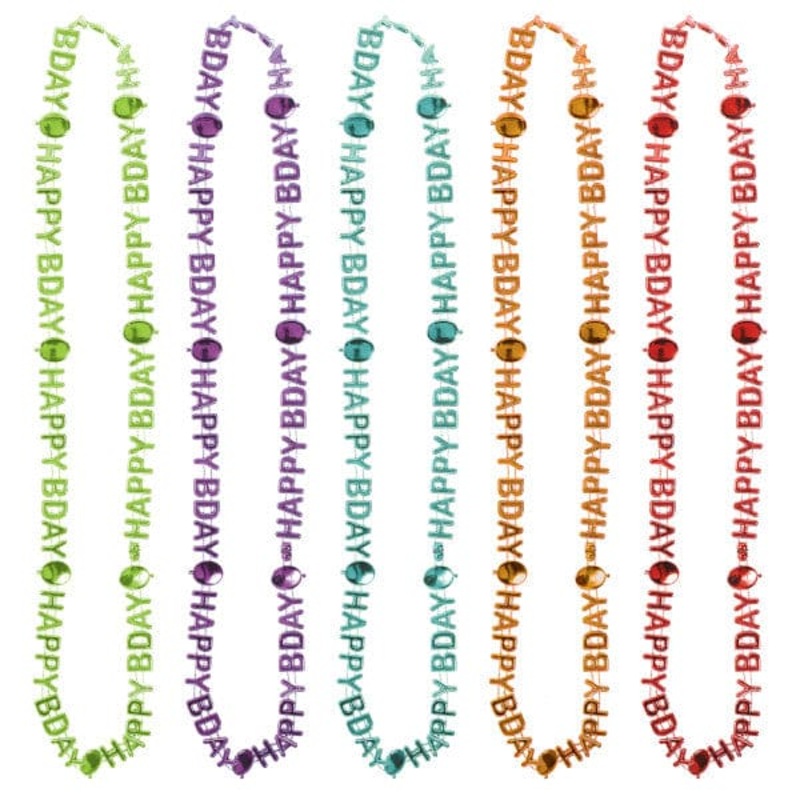 Birthday Celebration Happy Birthday Necklaces 10 Ct