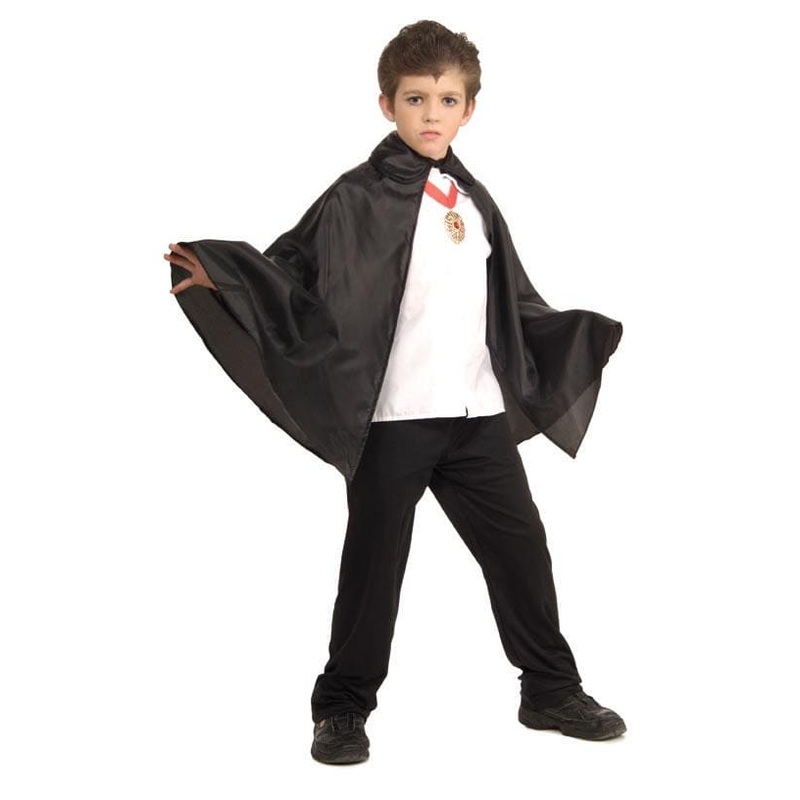 Black 30in Cape with Collar Child