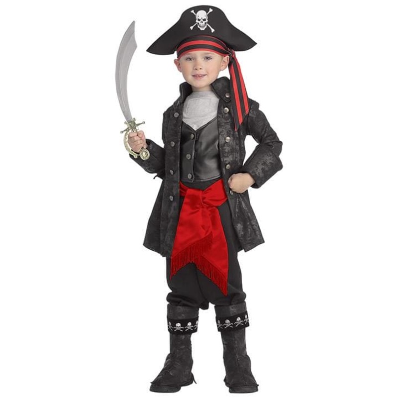 Captain Black Deluxe Pirate Child Costume