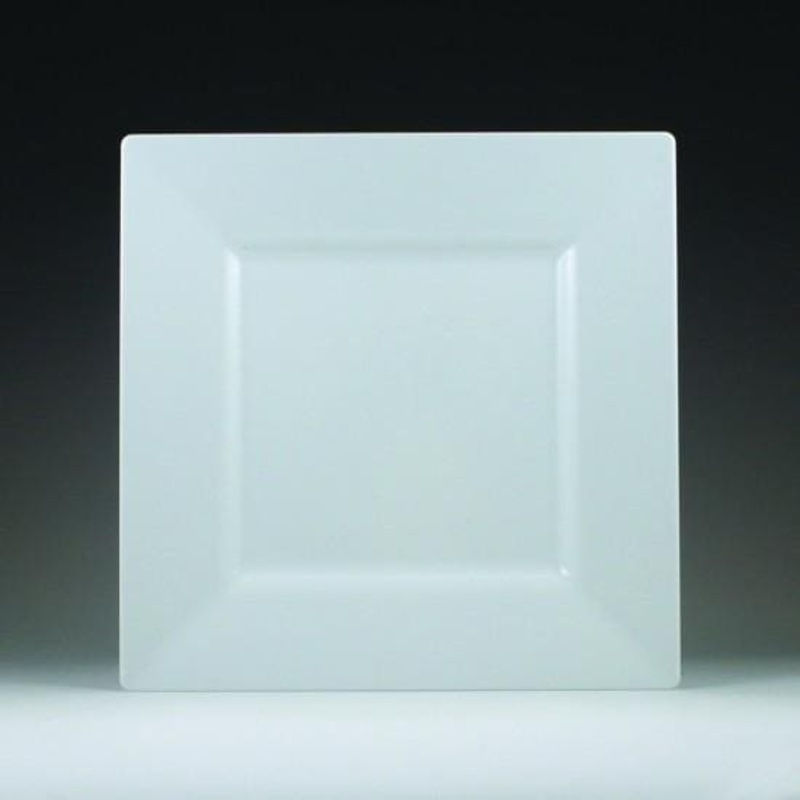 Simply Squared White Dinner Plates 9.5in.