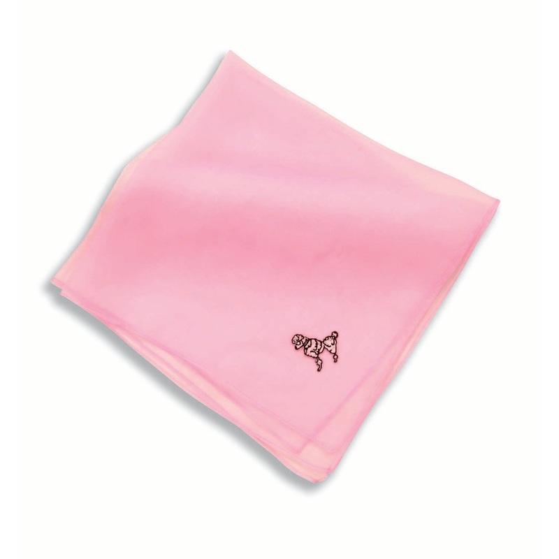 50's Poodle Scarf Pink
