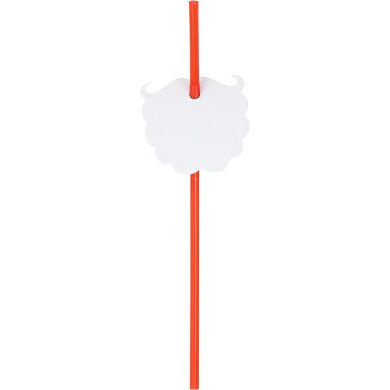 Santa Beard Paper Straws 6 ct.