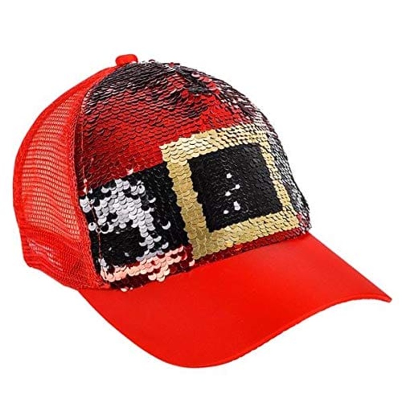 Santa Belt Sequin Hat