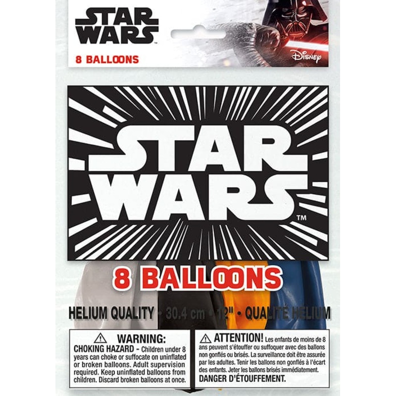 Star Wars 12in Latex Balloons 8ct