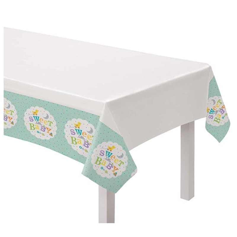 Sweet Little Baby 54 x 84in Plastic Table Cover