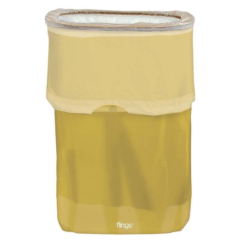 Flings Trash Bin Gold