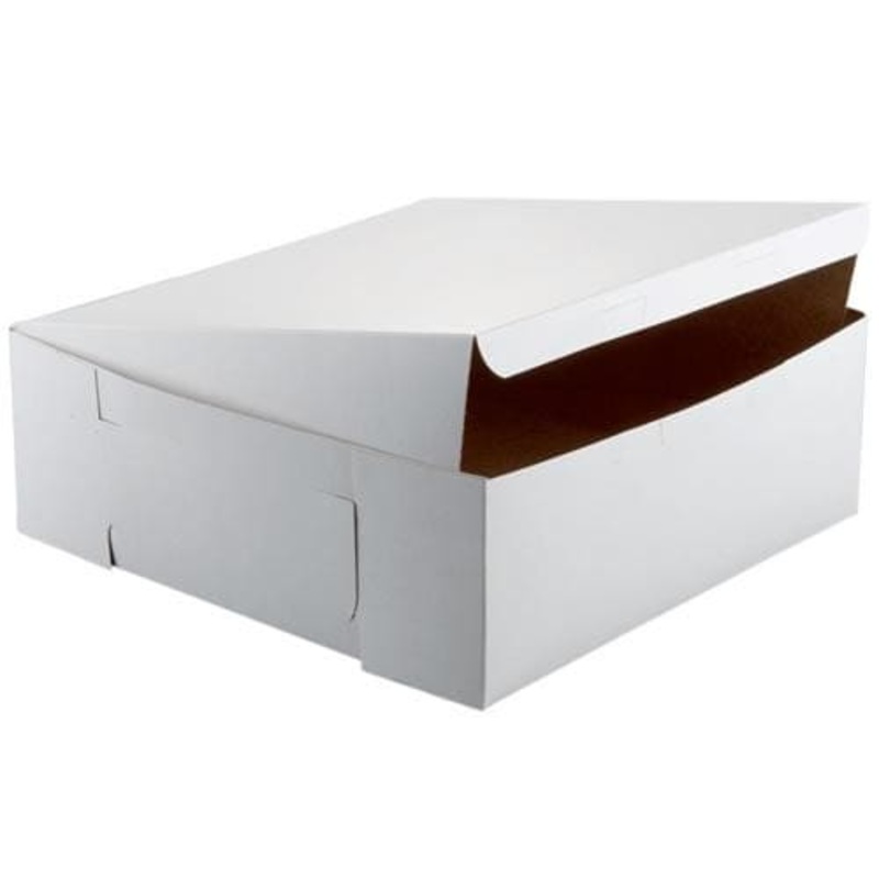 White Cake Box 14in x 14in x 5in