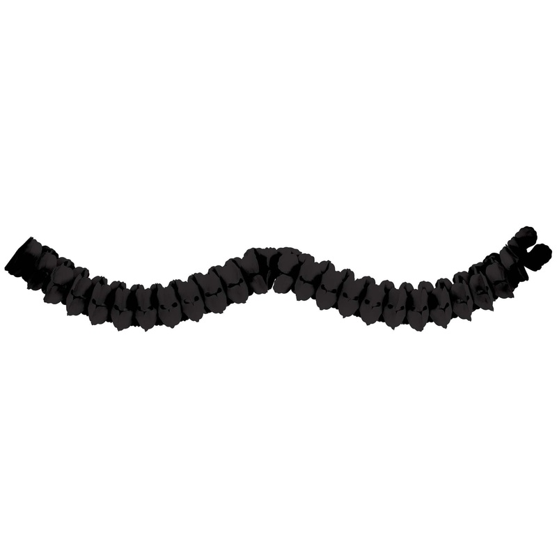 Black Paper Garland 12ft