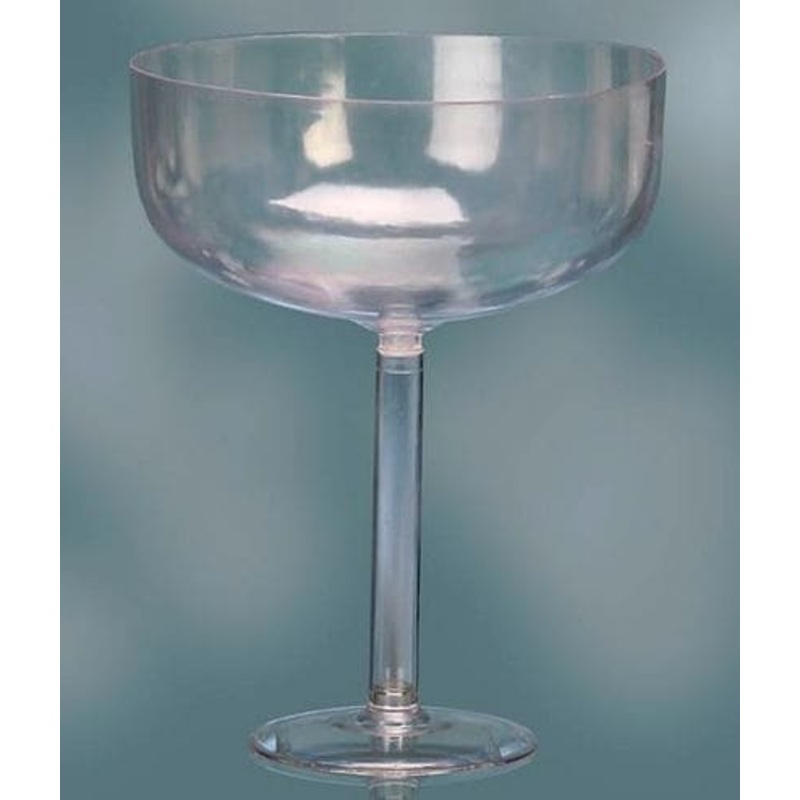 Champagne 12in Plastic Glass
