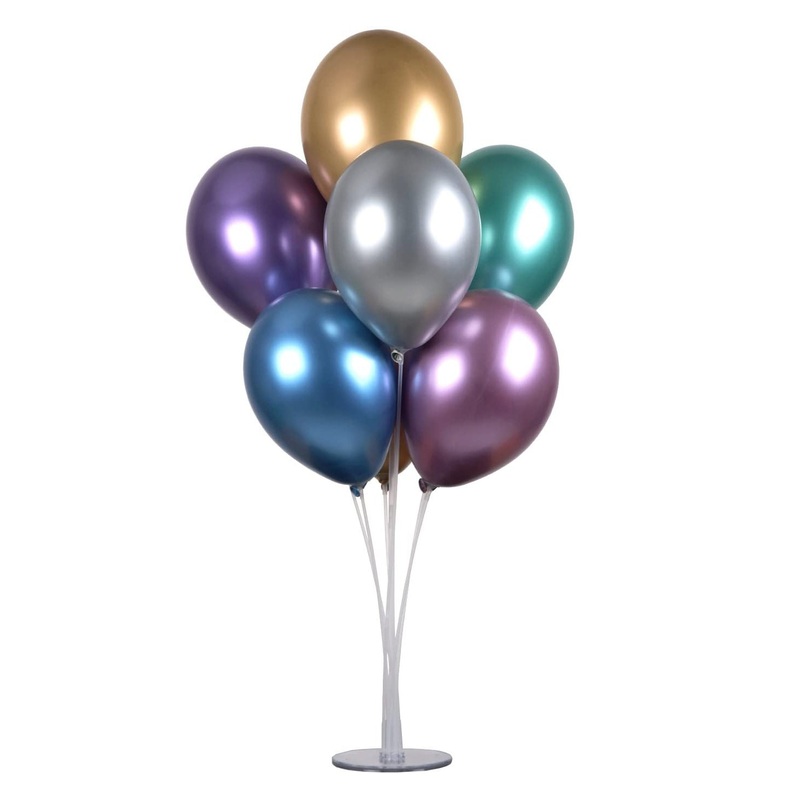30 Inch. 7 balloon Cluster Stand ( balloons not included )