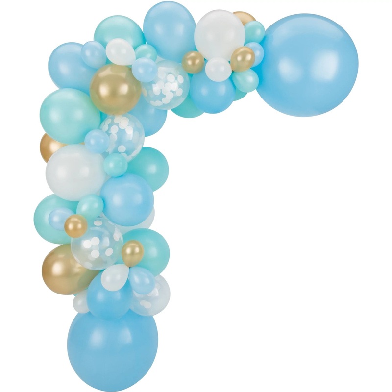 Pastel Blue Balloon Garland Kit 73 Ct