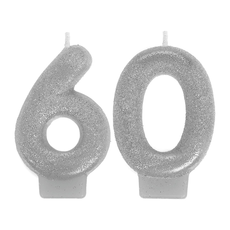 Sparkling Celebration 60th Birthday Candles
