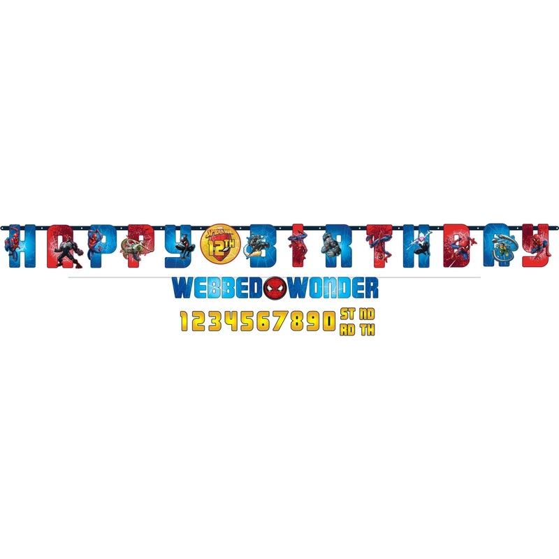 Spider-Man Webbed Wonder Jumbo Letter Banner Kit
