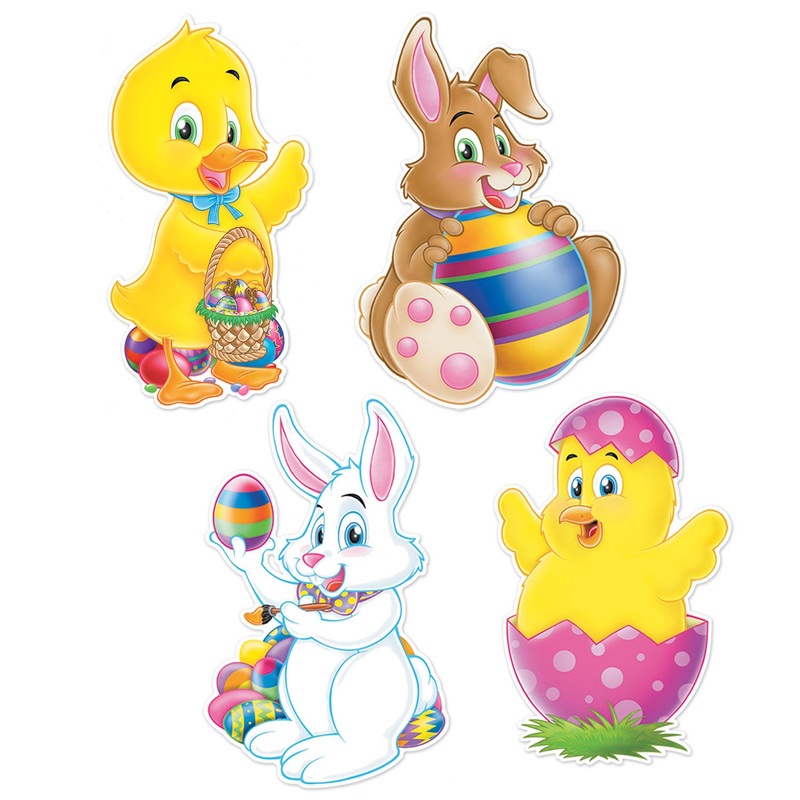48 Pack Beistle Easter Cutouts