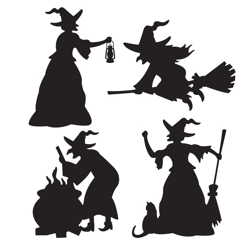 48 Piece Beistle Witch Silhouettes