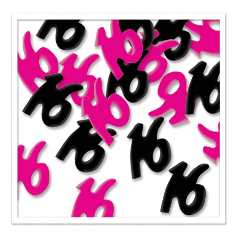 6 Pack Beistle 16th Birthday Confetti (0.5 Oz/Pkg)