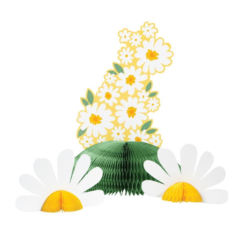 6 pc Bulk Sweet Daisy Honeycomb Centerpiece