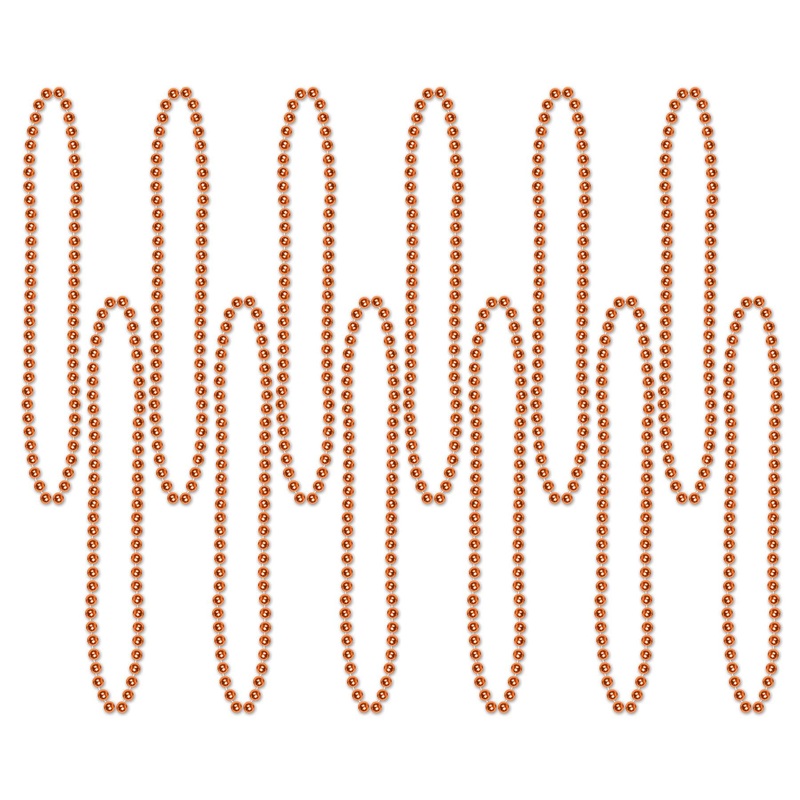 720 Pack Beistle Party Bead Necklaces orange