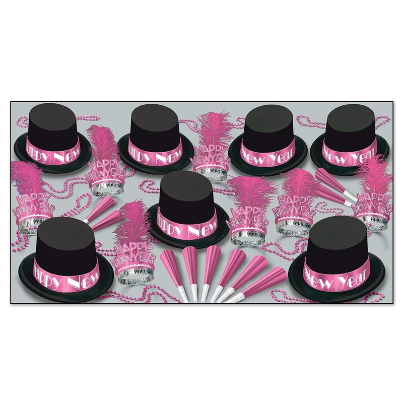 Beistle Panama Collection New Year's Eve Party Kit for 50 People