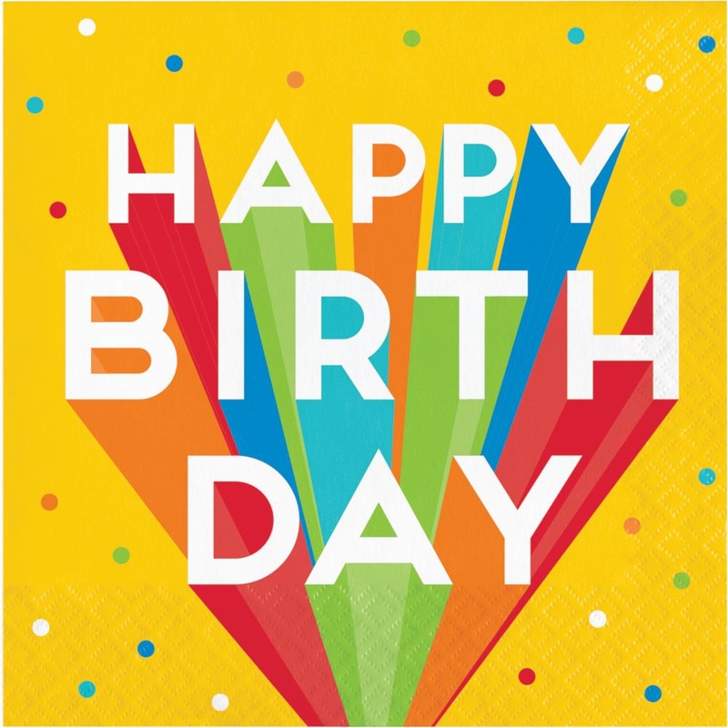 Big Birthday Bash Luncheon Napkin (16/Pkg)