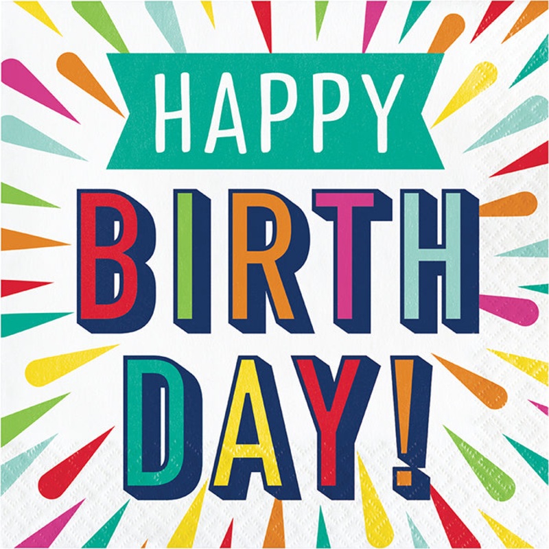Birthday Burst Luncheon Napkin (16/Pkg)
