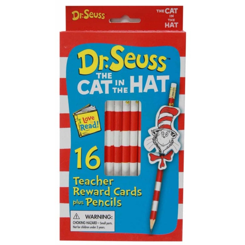 The Cat in the Hat Pencil Rewards with Toppers