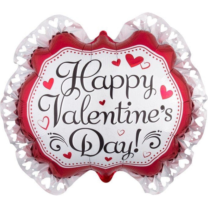 Valentines's Day Marquee 30in Metallic Balloon