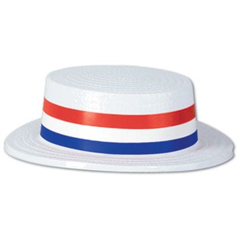 White Plastic Skimmer with Red/White/Blue Band