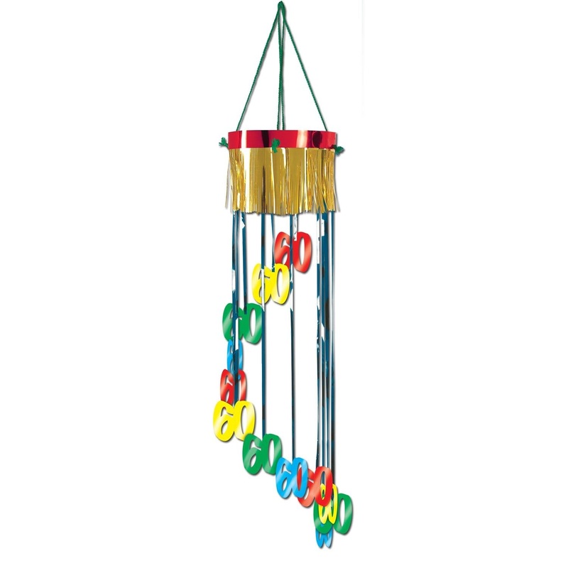 12 Pack Beistle 60th Birthday Party Shimmering Spiral