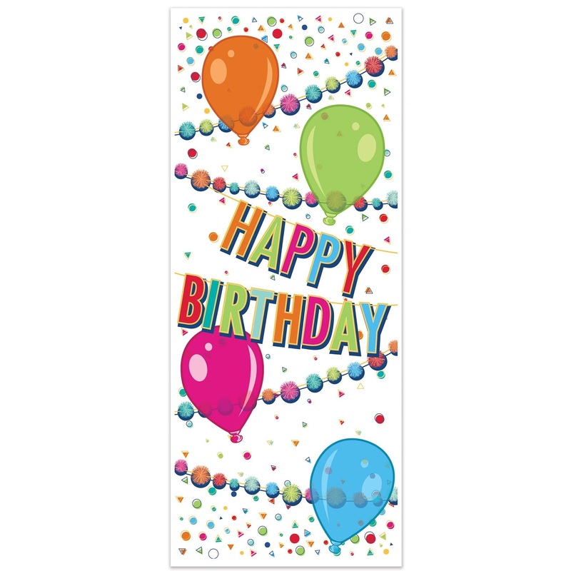 12 Pack Beistle Happy Birthday Party Door Cover