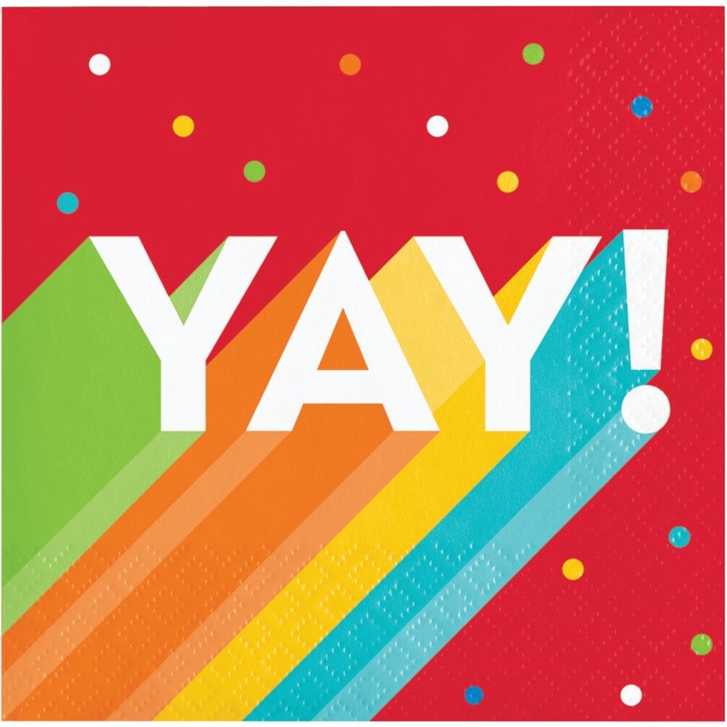 192 pc Bulk Happy Birthday Bash Paper Beverage Napkins