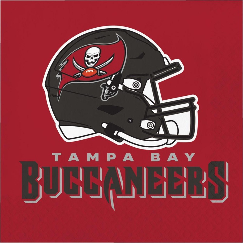 192 pc Bulk Tampa Bay Buccaneers Luncheon Napkins