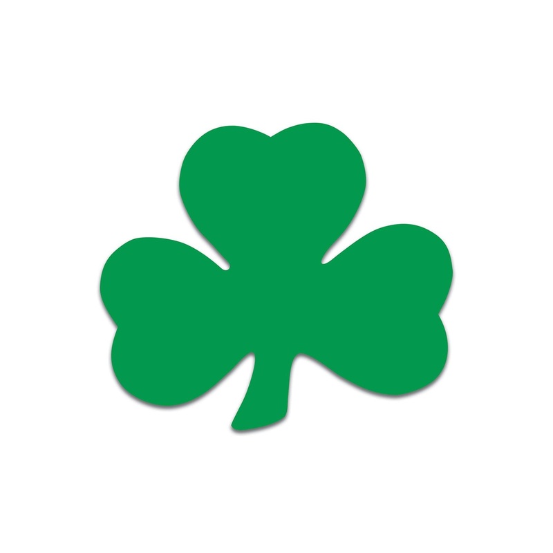 240 Pack Beistle St. Patrick's Day Packaged Printed Shamrock Cutouts