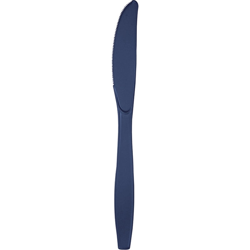 288 pc Bulk Navy Plastic Knives
