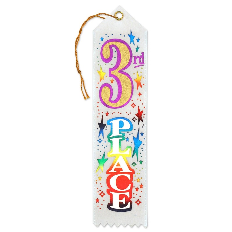 6 Pack Beistle 3rd Place Award Ribbon