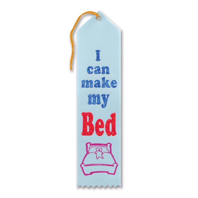 6 Pack Beistle I Can Make My Bed Award Ribbon
