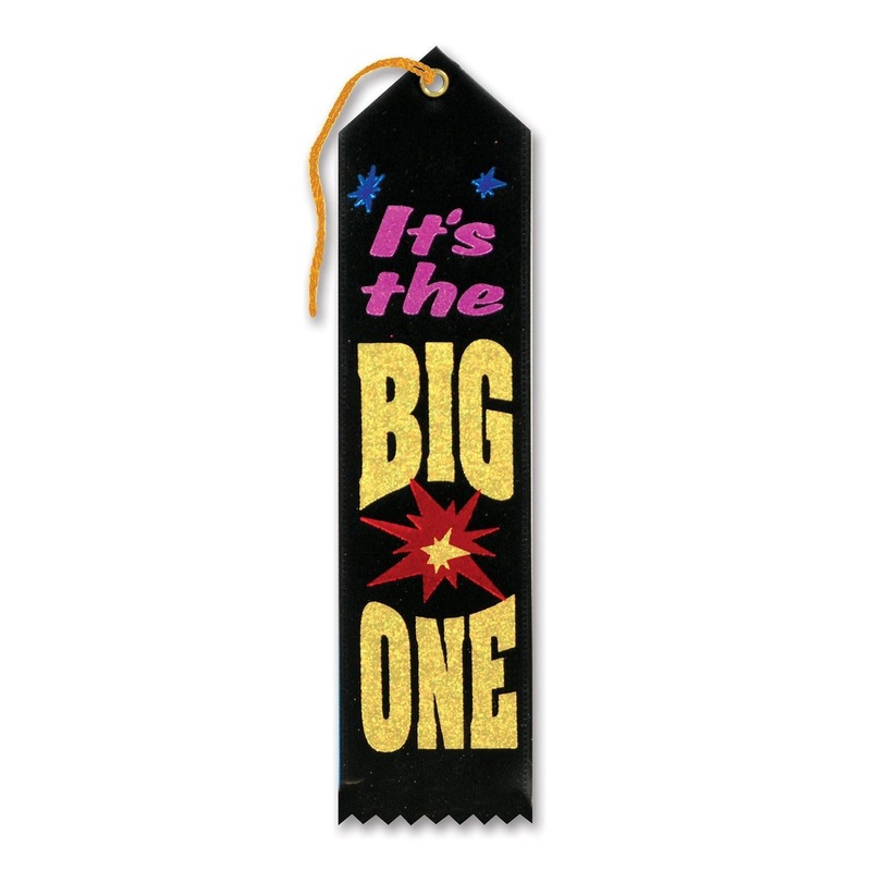 6 Pack Beistle It's The Big One Award Ribbon