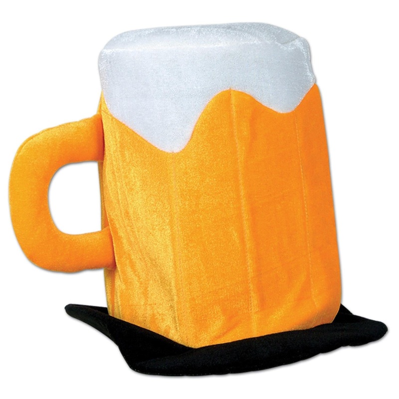 6 Pack Beistle Oktoberfest Plush Beer Mug Hat