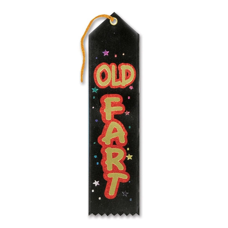 6 Pack Beistle Old Fart Award Ribbon